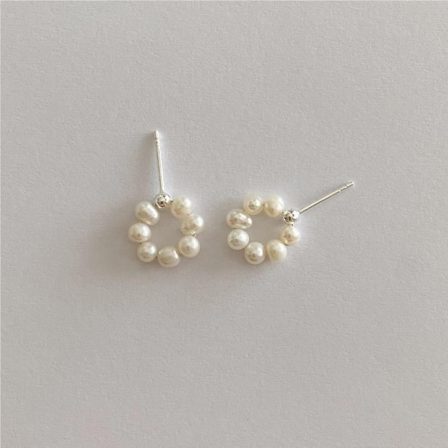 925 Sterling Silver Freshwater Pearl Earring Studs