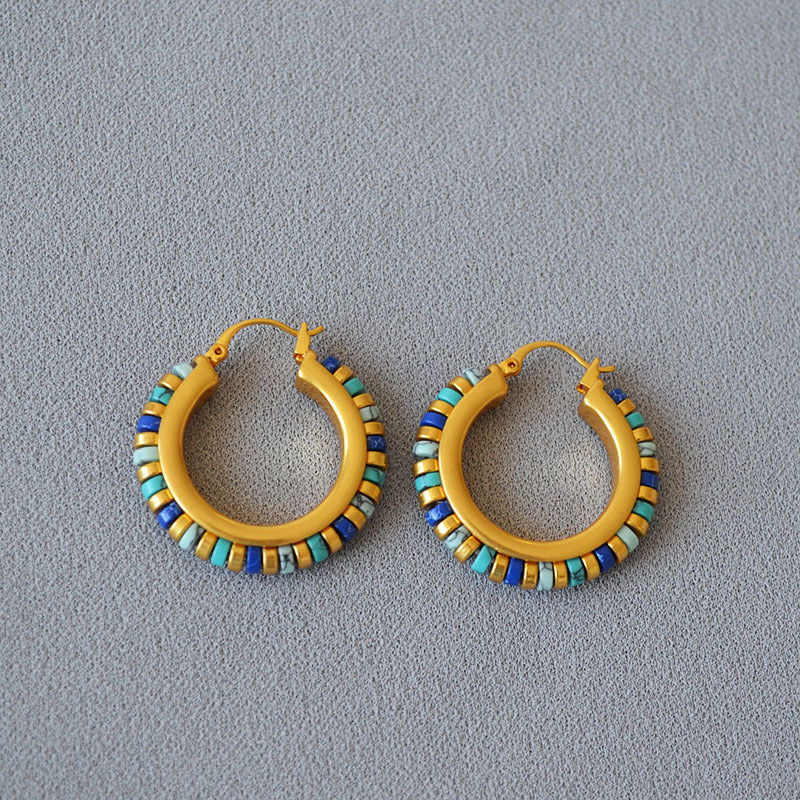 Brass Hoop Earrings